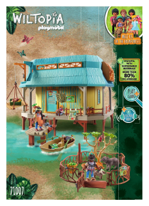 Bruksanvisning Playmobil set 71007 Wiltopia Wiltopia – Djurvårdsstation