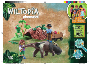 Használati útmutató Playmobil set 71012 Wiltopia Wiltopia - Hangyász gondozás