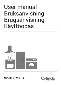 Käyttöohje Cylinda SVERIGEDISKEN 2VFIC Astianpesukone