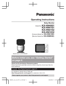 Manual Panasonic KX-HN1032W Baby Monitor
