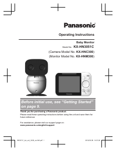 Manual Panasonic KX-HN3051 Baby Monitor