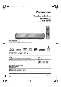 Handleiding Panasonic DMP-BD10A Blu-ray speler