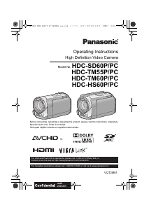 Handleiding Panasonic HDC-TM55P Camcorder