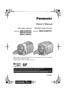 Handleiding Panasonic SDR-S71P Camcorder