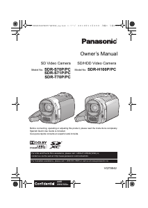 Manual Panasonic SDR-S70PC Camcorder