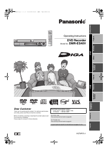 Manual Panasonic DMR-ES40 DVD Player