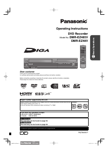 Handleiding Panasonic DMR-EZ485K DVD speler