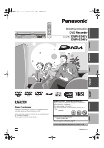 Manual Panasonic DMR-ES46 DVD Player
