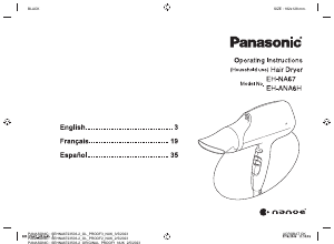 Manual Panasonic EH-NA67 Hair Dryer