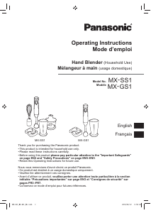 Bedienungsanleitung Panasonic MX-GS1 Stabmixer