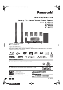 Manual Panasonic SC-BT203 Home Theater System