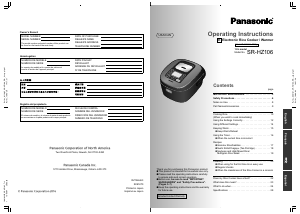 Handleiding Panasonic SR-HZ106 Rijstkoker