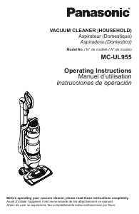 Manual de uso Panasonic MC-UL955 Aspirador