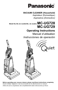 Manual Panasonic MC-UG728 Vacuum Cleaner