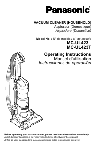 Manual Panasonic MC-UL423T Vacuum Cleaner