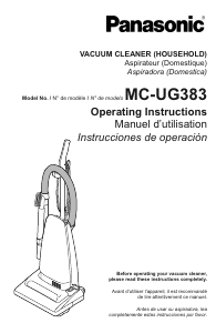 Manual Panasonic MC-UG383 Vacuum Cleaner