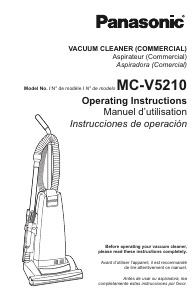 Manual Panasonic MC-V5210 Vacuum Cleaner