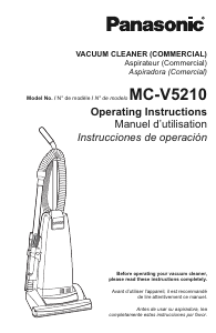 Mode d’emploi Panasonic MC-V5210 Aspirateur