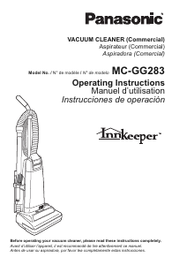 Manual Panasonic MC-GG283 Vacuum Cleaner
