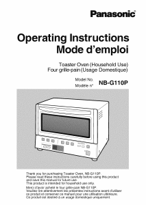 Manual Panasonic NB-G110P Oven