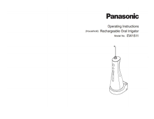 Manual Panasonic EW-1511W Flosser