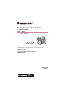 Handleiding Panasonic DC-G9M2 Lumix Digitale camera