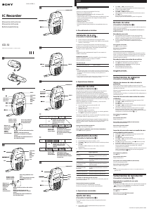 Manual Sony ICD-30 Gravador de voz