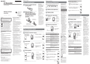Instrukcja Sony ICD-B120 Dyktafon