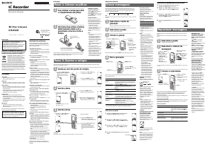 Manual Sony ICD-B120 Gravador de voz