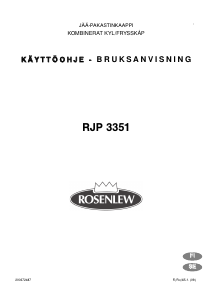 Bruksanvisning Rosenlew RJP3351 Kyl-frys