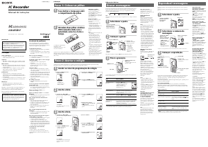 Manual Sony ICD-B17 Gravador de voz