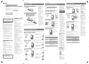 Käyttöohje Sony ICD-B200 Äänitallennin