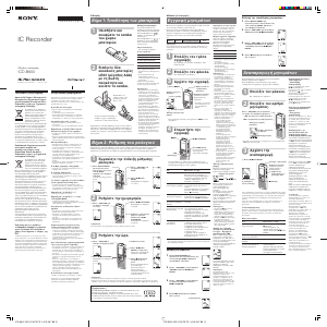 Εγχειρίδιο Sony ICD-B600 Φορητοί εγγραφέας