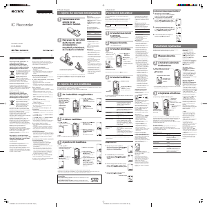 Használati útmutató Sony ICD-B600 Hangrögzítő