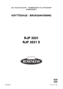 Bruksanvisning Rosenlew RJP3531 Kyl-frys