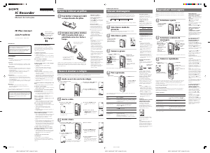 Manual Sony ICD-P210 Gravador de voz