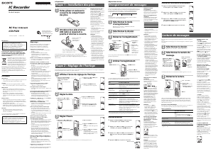 Mode d’emploi Sony ICD-P320 Enregistreur numérique