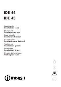Manual Indesit IDE 44 Dishwasher