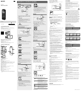Manuál Sony ICD-PX370 Audiozáznamník