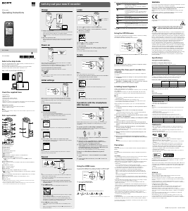 Manual de uso Sony ICD-SX2000 Grabadora de voz