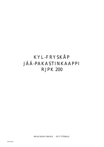 Käyttöohje Rosenlew RJPK200 Jääkaappipakastin