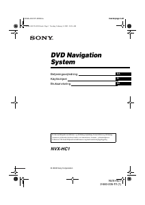 Käyttöohje Sony NVX-HC1 Autonavigaattori