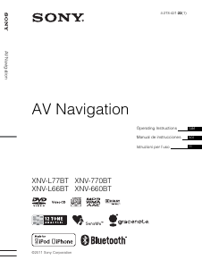Manual de uso Sony XNV-660BT Navegación para coche