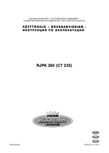 Bruksanvisning Rosenlew RJPK260 Kyl-frys