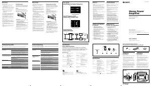 Handleiding Sony XM-2100GTX Autoversterker