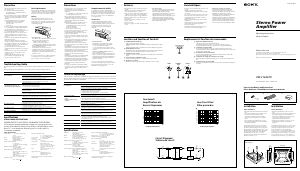 Mode d’emploi Sony XM-2165GTX Amplificateur de voiture