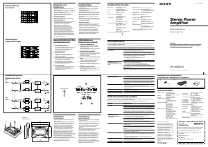 Manuale Sony XM-4060GTX Amplificatore auto