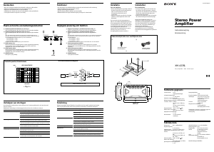 Bruksanvisning Sony XM-423SL Bilförstärkare