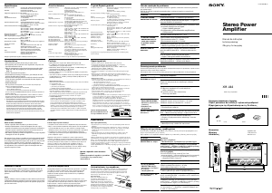 Εγχειρίδιο Sony XM-444 Ενισχυτής αυτοκινήτου