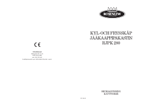 Bruksanvisning Rosenlew RJPK280 Kyl-frys